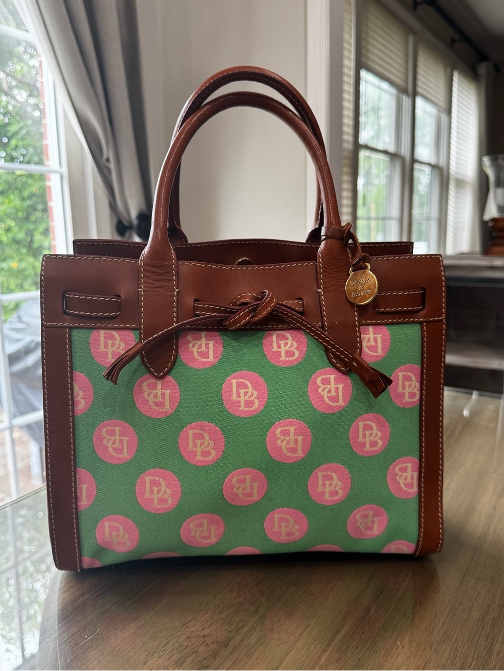 Dooney & Bourke DB
Monogram Drawstring/Satchel
Bag Y2K